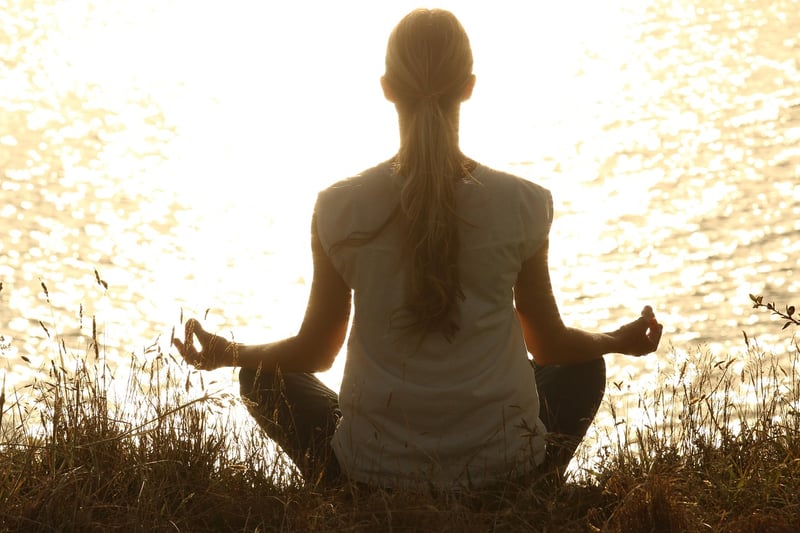 Woman meditating during yoga practice